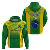 Custom Brazil Football Hoodie 2023 World Cup Go Selecao Gradient Style - Wonder Print Shop