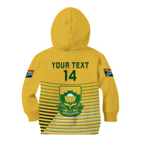 Custom South Africa Soccer Kid Hoodie 2023 World Cup Go Banyana Banyana Yellow - Wonder Print Shop