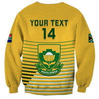 Custom South Africa Soccer Sweatshirt 2023 World Cup Go Banyana Banyana Yellow - Wonder Print Shop