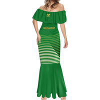 Custom South Africa Soccer Mermaid Dress 2023 World Cup Go Banyana Banyana Green - Wonder Print Shop