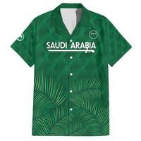 Custom Saudi Arabia Football Family Matching Puletasi and Hawaiian Shirt Go Green Falcons Sporty Style - Wonder Print Shop