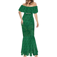 Custom Saudi Arabia Football Mermaid Dress Go Green Falcons Sporty Style - Wonder Print Shop