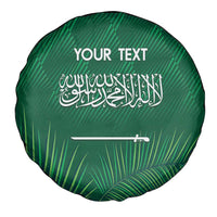 Custom Saudi Arabia Football Spare Tire Cover Go Green Falcons Sporty Style - Wonder Print Shop