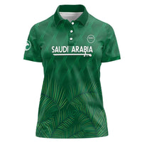 Custom Saudi Arabia Football Women Polo Shirt Go Green Falcons Sporty Style - Wonder Print Shop