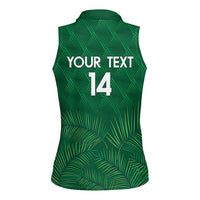 Custom Saudi Arabia Football Women Sleeveless Polo Shirt Go Green Falcons Sporty Style - Wonder Print Shop