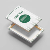 Custom Saudi Arabia Football Canvas Wall Art Go Green Falcons Sporty - White Version - Wonder Print Shop