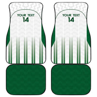 Custom Saudi Arabia Football Car Mats Go Green Falcons Sporty - White Version - Wonder Print Shop