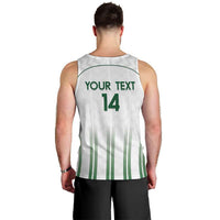 Custom Saudi Arabia Football Men Tank Top Go Green Falcons Sporty - White Version - Wonder Print Shop