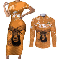 Persionalized Cyprus Independence Day Couples Matching Short Sleeve Bodycon Dress and Long Sleeve Button Shirt Kbrs Cumhuriyeti Grunge Vibes - Wonder Print Shop