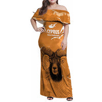 Persionalized Cyprus Independence Day Family Matching Off Shoulder Maxi Dress and Hawaiian Shirt Kbrs Cumhuriyeti Grunge Vibes - Wonder Print Shop