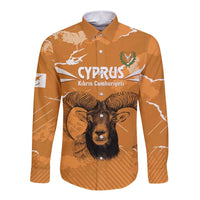 Persionalized Cyprus Independence Day Long Sleeve Button Shirt Kbrs Cumhuriyeti Grunge Vibes - Wonder Print Shop