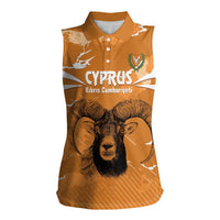 Persionalized Cyprus Independence Day Women Sleeveless Polo Shirt Kbrs Cumhuriyeti Grunge Vibes - Wonder Print Shop