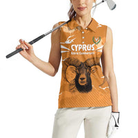 Persionalized Cyprus Independence Day Women Sleeveless Polo Shirt Kbrs Cumhuriyeti Grunge Vibes - Wonder Print Shop