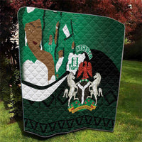 Nigeria Independence Day Quilt Happy 64 Years Of Anniversary African Pattern - Wonder Print Shop