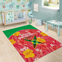 Guyana Cricket Area Rug 2025 Go Amazon Warriors Tropical Style - Wonder Print Shop