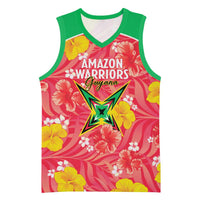 Custom Guyana Cricket Basketball Jersey 2025 Go Amazon Warriors Tropical Style - Wonder Print Shop