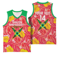 Custom Guyana Cricket Basketball Jersey 2025 Go Amazon Warriors Tropical Style - Wonder Print Shop