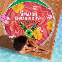 Guyana Cricket Beach Blanket 2025 Go Amazon Warriors Tropical Style - Wonder Print Shop