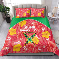 Guyana Cricket Bedding Set 2025 Go Amazon Warriors Tropical Style - Wonder Print Shop
