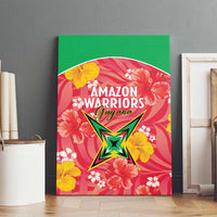 Guyana Cricket Canvas Wall Art 2025 Go Amazon Warriors Tropical Style - Wonder Print Shop