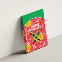 Guyana Cricket Canvas Wall Art 2025 Go Amazon Warriors Tropical Style - Wonder Print Shop