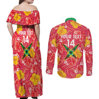 Custom Guyana Cricket Couples Matching Off Shoulder Maxi Dress and Long Sleeve Button Shirt 2025 Go Amazon Warriors Tropical Style - Wonder Print Shop