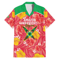 Custom Guyana Cricket Family Matching Mermaid Dress and Hawaiian Shirt 2025 Go Amazon Warriors Tropical Style - Wonder Print Shop