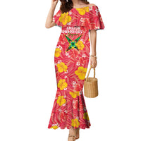 Custom Guyana Cricket Family Matching Mermaid Dress and Hawaiian Shirt 2025 Go Amazon Warriors Tropical Style - Wonder Print Shop