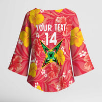 Custom Guyana Cricket Kimono Sleeve Blouse 2025 Go Amazon Warriors Tropical Style - Wonder Print Shop