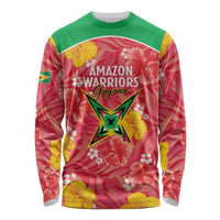 Custom Guyana Cricket Long Sleeve Shirt 2025 Go Amazon Warriors Tropical Style - Wonder Print Shop