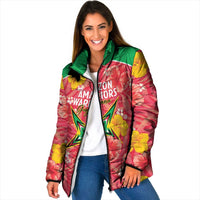 Custom Guyana Cricket Padded Jacket 2025 Go Amazon Warriors Tropical Style - Wonder Print Shop