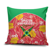Guyana Cricket Pillow Cover 2025 Go Amazon Warriors Tropical Style - Wonder Print Shop