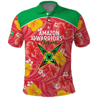 Custom Guyana Cricket Polo Shirt 2025 Go Amazon Warriors Tropical Style - Wonder Print Shop