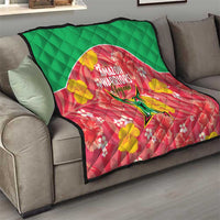 Guyana Cricket Quilt 2025 Go Amazon Warriors Tropical Style - Wonder Print Shop