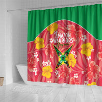 Guyana Cricket Shower Curtain 2025 Go Amazon Warriors Tropical Style - Wonder Print Shop