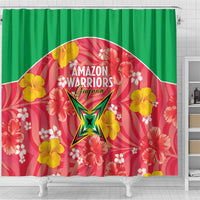 Guyana Cricket Shower Curtain 2025 Go Amazon Warriors Tropical Style - Wonder Print Shop