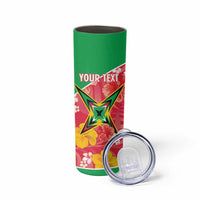 Custom Guyana Cricket Skinny Tumbler 2025 Go Amazon Warriors Tropical Style - Wonder Print Shop