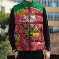 Custom Guyana Cricket Sleeveless Puffer Jacket 2025 Go Amazon Warriors Tropical Style - Wonder Print Shop