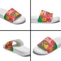 Guyana Cricket Slide Sandals 2025 Go Amazon Warriors Tropical Style - Wonder Print Shop
