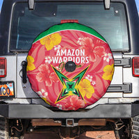 Guyana Cricket Spare Tire Cover 2025 Go Amazon Warriors Tropical Style - Wonder Print Shop