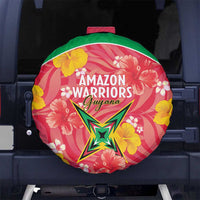 Guyana Cricket Spare Tire Cover 2025 Go Amazon Warriors Tropical Style - Wonder Print Shop