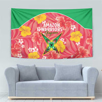 Guyana Cricket Tapestry 2025 Go Amazon Warriors Tropical Style - Wonder Print Shop