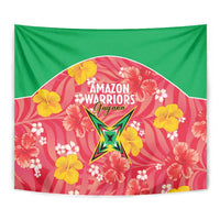 Guyana Cricket Tapestry 2025 Go Amazon Warriors Tropical Style - Wonder Print Shop
