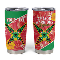 Custom Guyana Cricket Tumbler Cup 2025 Go Amazon Warriors Tropical Style - Wonder Print Shop