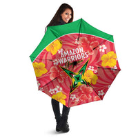Guyana Cricket Umbrella 2025 Go Amazon Warriors Tropical Style - Wonder Print Shop