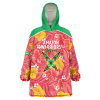 Custom Guyana Cricket Wearable Blanket Hoodie 2025 Go Amazon Warriors Tropical Style - Wonder Print Shop