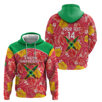 Custom Guyana Cricket Zip Hoodie 2025 Go Amazon Warriors Tropical Style - Wonder Print Shop