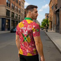 Custom Guyana Cricket Zipper Polo Shirt 2025 Go Amazon Warriors Tropical Style - Wonder Print Shop
