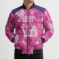 Custom Barbados Royals Cricket Bomber Puffer Jacket 2025 Go Tridents Tropical Style - Wonder Print Shop