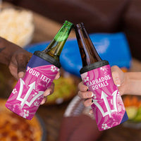 Custom Barbados Royals Cricket 4 in 1 Can Cooler Tumbler 2025 Go Tridents Tropical Style - Wonder Print Shop